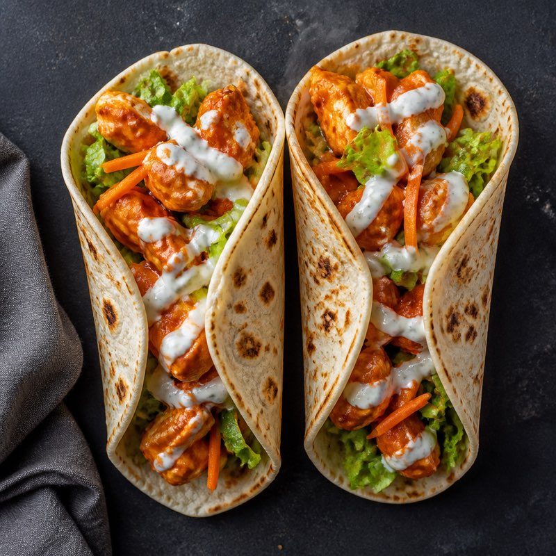 Buffalo Chicken Wraps — high-protein recipe with 52g protein