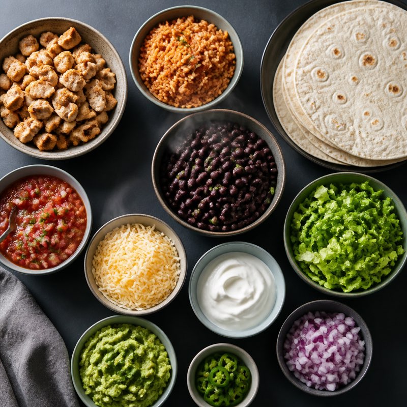 Build-Your-Own Burrito Night — high-protein recipe with 48g protein