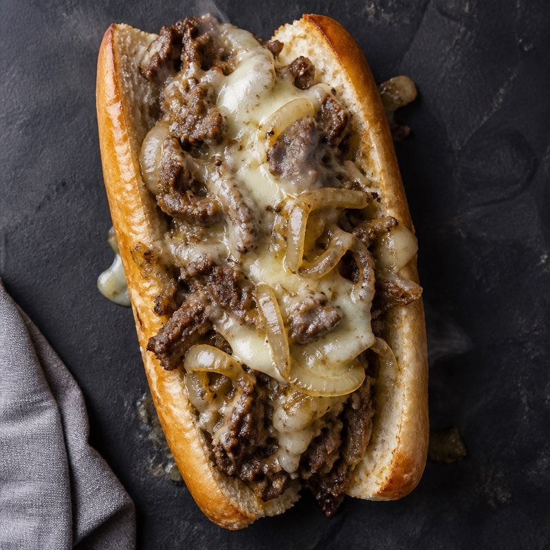 Cheesesteak Sandwiches — high-protein recipe with 46g protein
