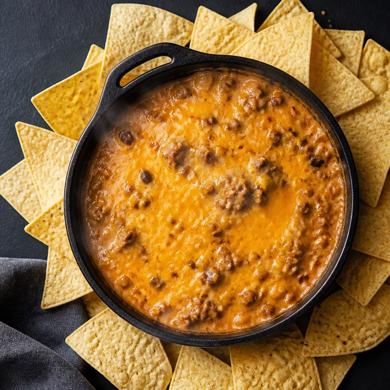 Chili Cheese Dip and Chips — high-protein recipe with 30g protein
