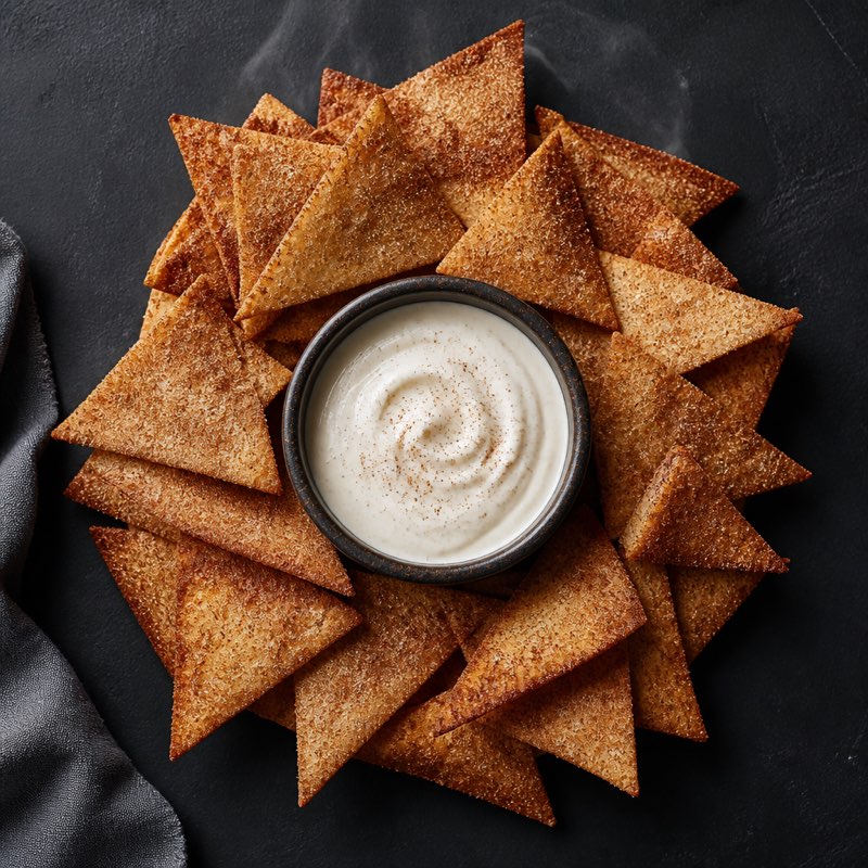 Cinnamon Crisps and Sweet Dip — high-protein recipe with 15g protein