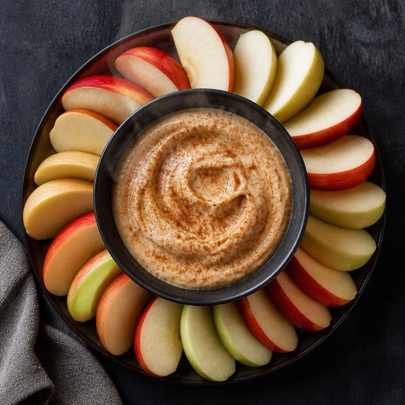 Cinnamon Dip and Apple Slices — high-protein recipe with 20g protein
