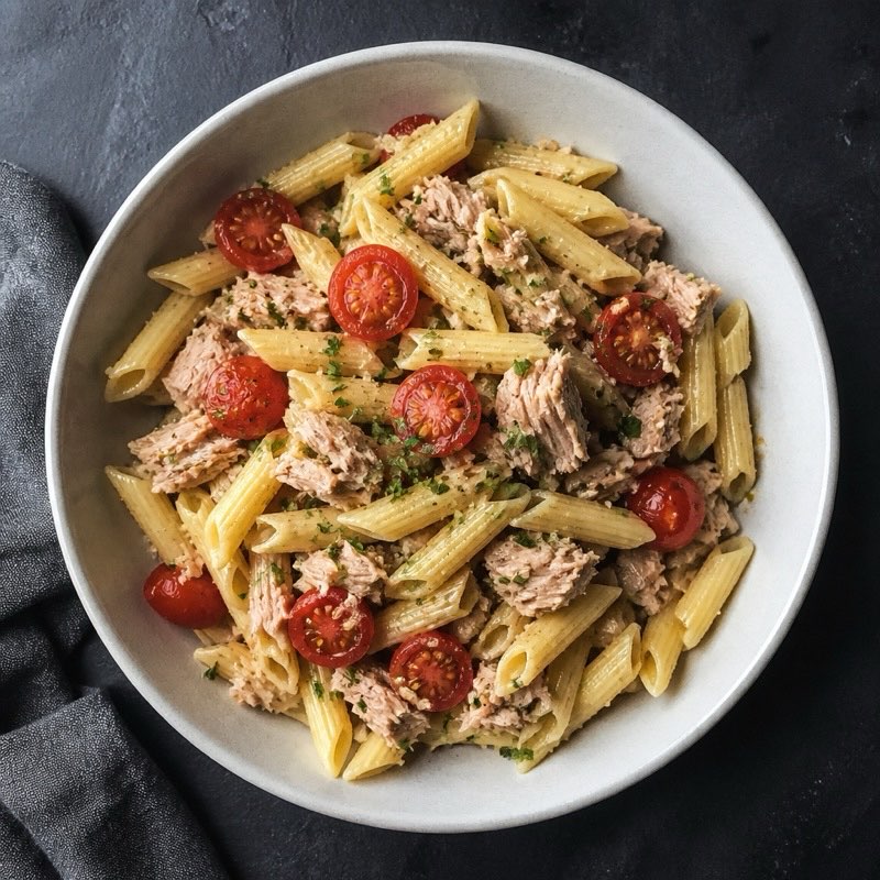 Cold Tuna Pasta Salad — high-protein recipe with 36g protein