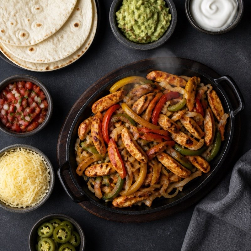 Fajita Night Platter — high-protein recipe with 45g protein