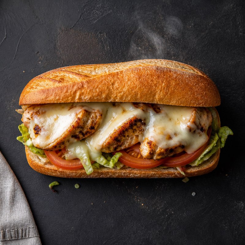 Grilled Chicken Sub — high-protein recipe with 54g protein