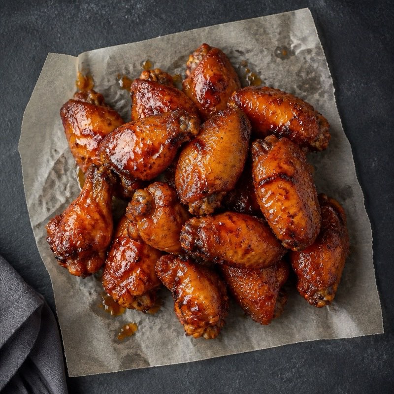 Oven Hot Honey Wings — high-protein recipe with 44g protein
