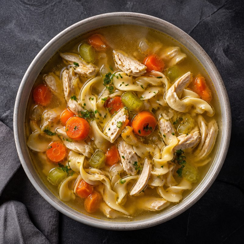 Chicken Noodle Soup — high-protein recipe with 36g protein