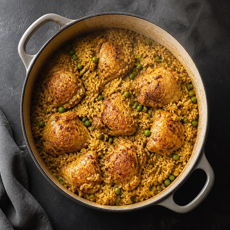 One-Pot Chicken and Rice — high-protein recipe with 47g protein