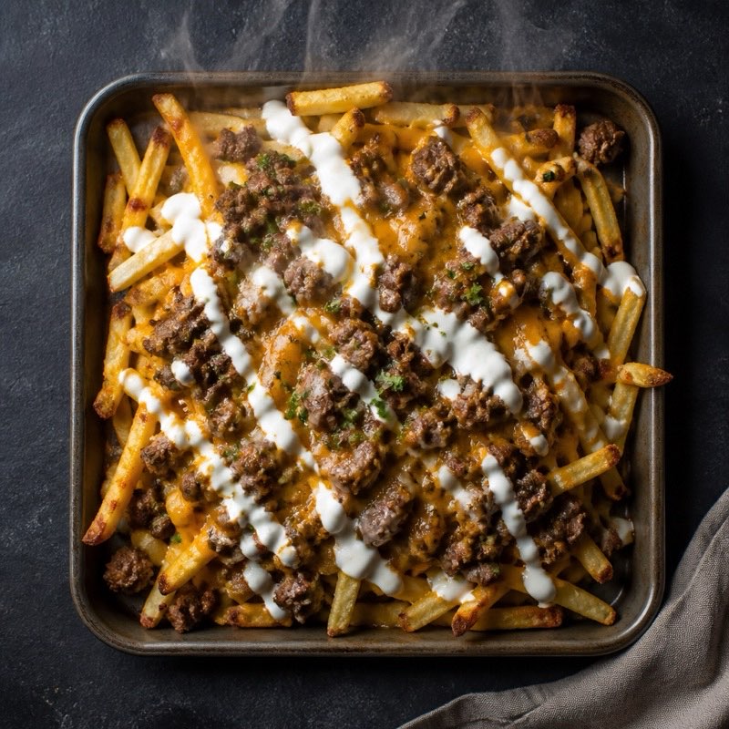 Loaded Oven Fries — high-protein recipe with 38g protein