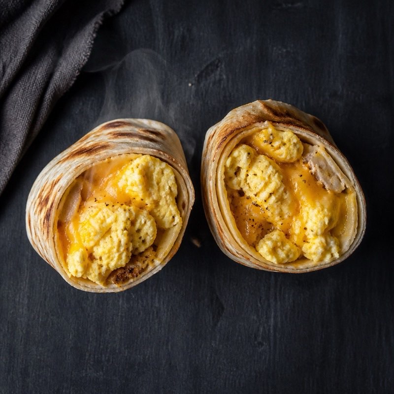 Scrambled Egg Wrap — high-protein recipe with 27g protein