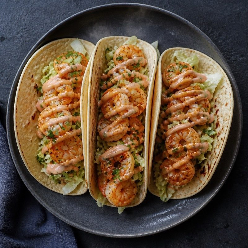 Spicy Shrimp Tacos — high-protein recipe with 40g protein