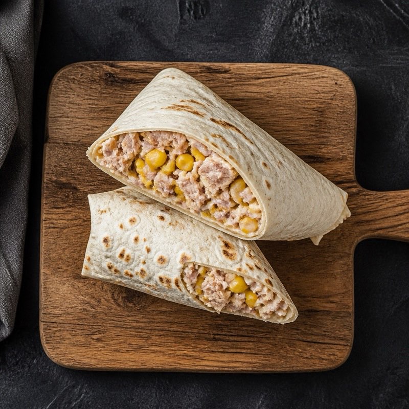 Tuna Sweetcorn Wrap — high-protein recipe with 34g protein