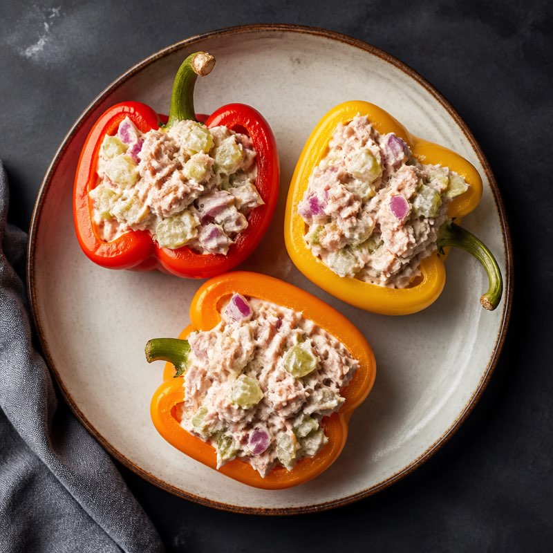 Tuna Stuffed Peppers — high-protein recipe with 36g protein