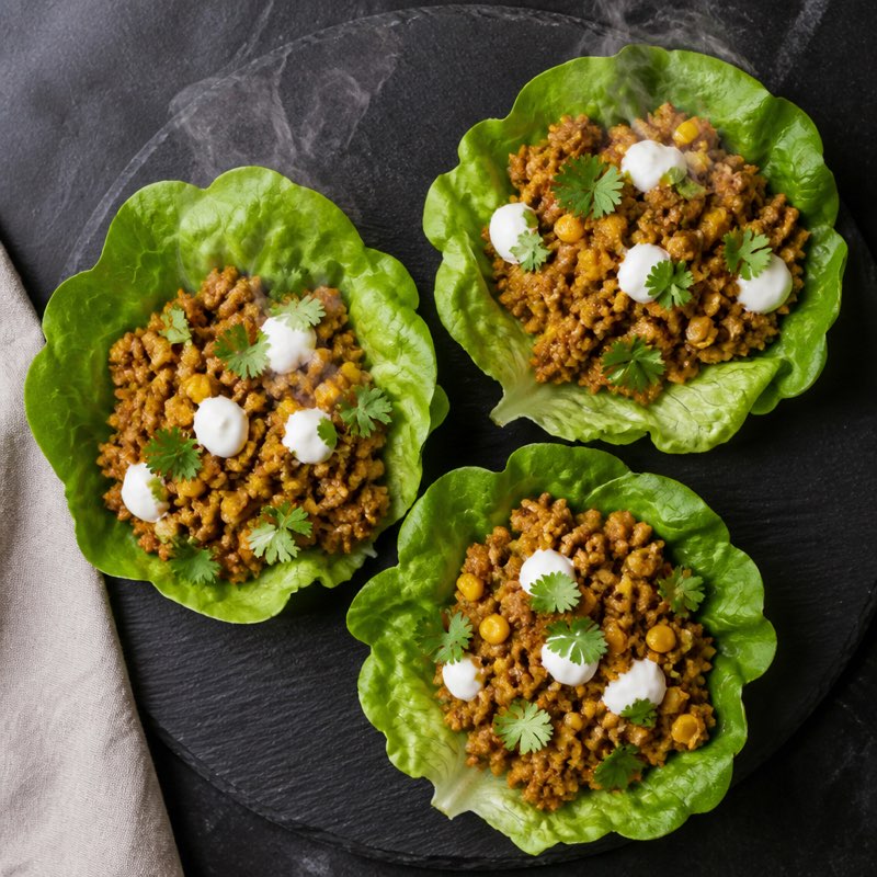 Turkey Taco Lettuce Cups — high-protein recipe with 42g protein