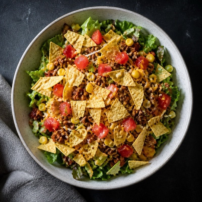 Turkey Taco Salad Bowl — high-protein recipe with 44g protein