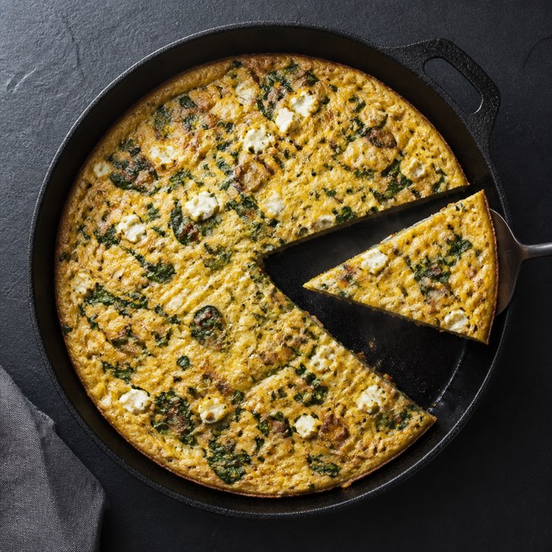 Big Veggie Frittata — high-protein recipe with 28g protein