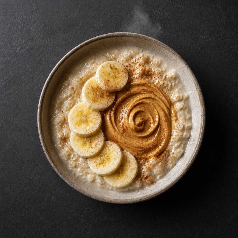 Step 4: Add peanut butter and cinnamon.