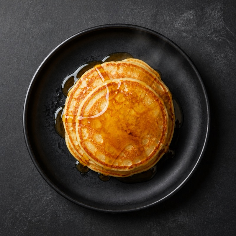Step 3: Stack, drizzle the honey.