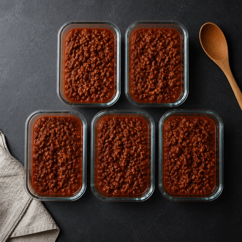 Step 4: Portion into 5 boxes when cool.