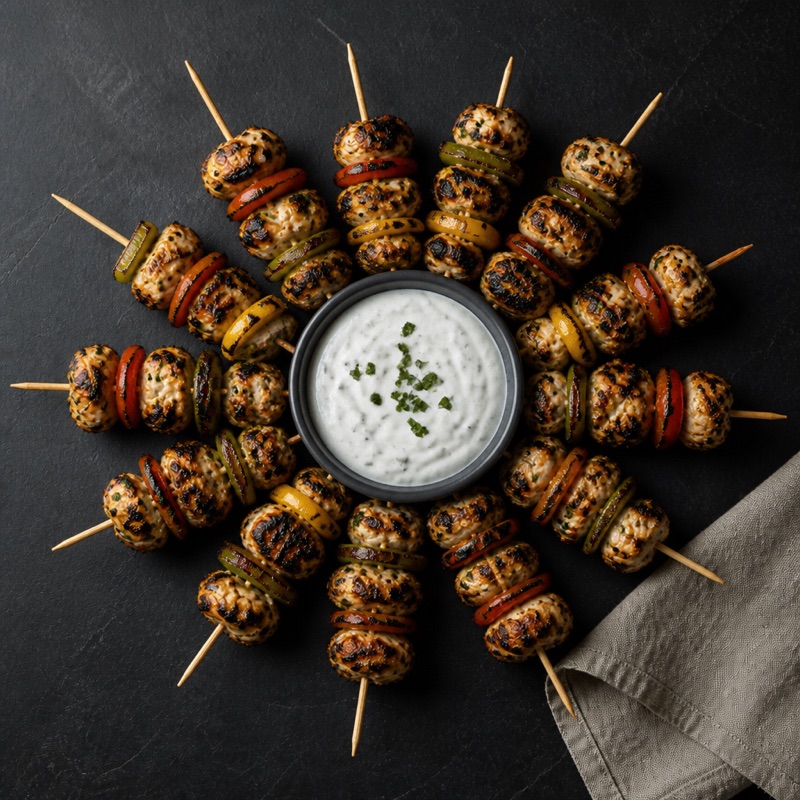 Step 4: Serve on the board, dip in the middle.