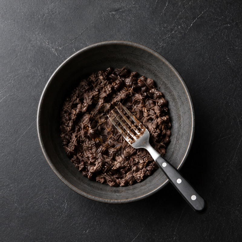 Step 1: Mash beans with the spices and a splash of water.