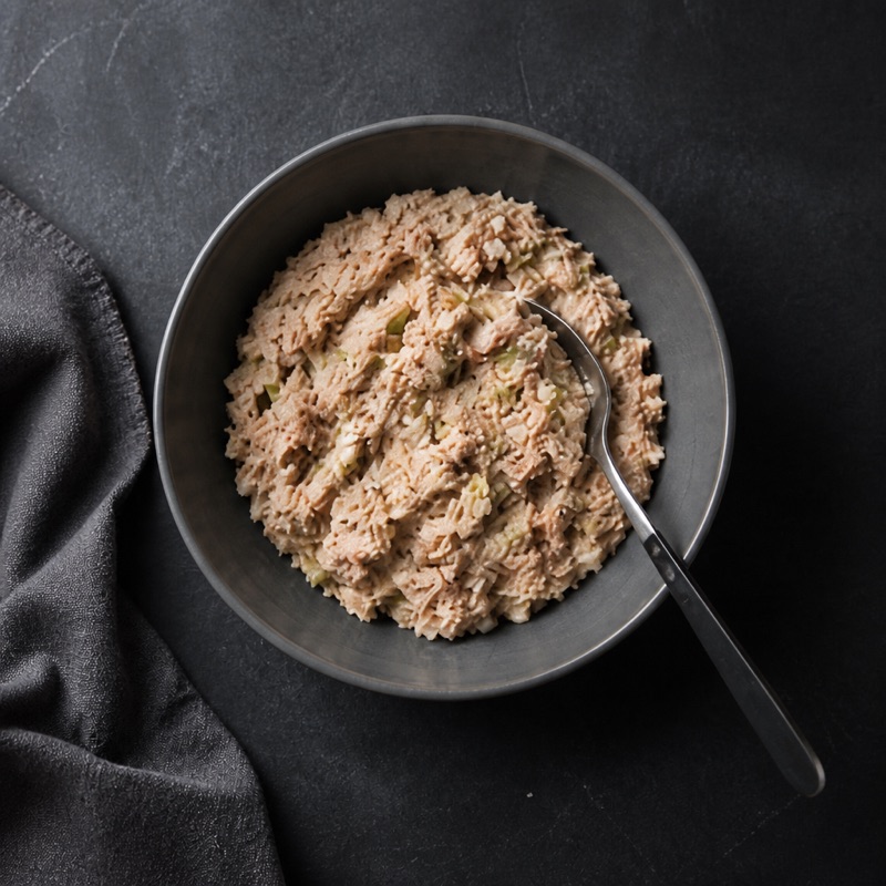Step 1: Mix tuna, yogurt, mustard and onion.