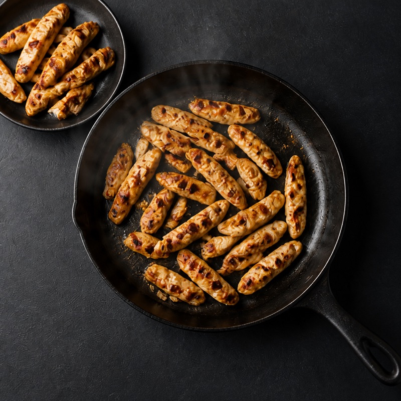Step 1: Fry seasoned chicken strips in batches, keep them hot.