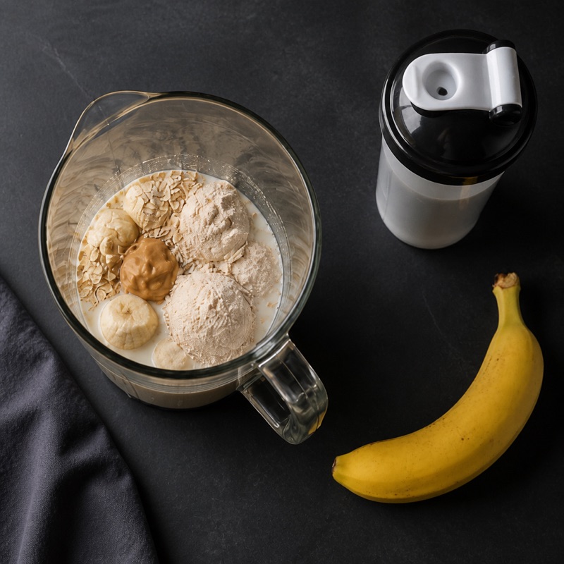 Step 1: Everything into the blender.