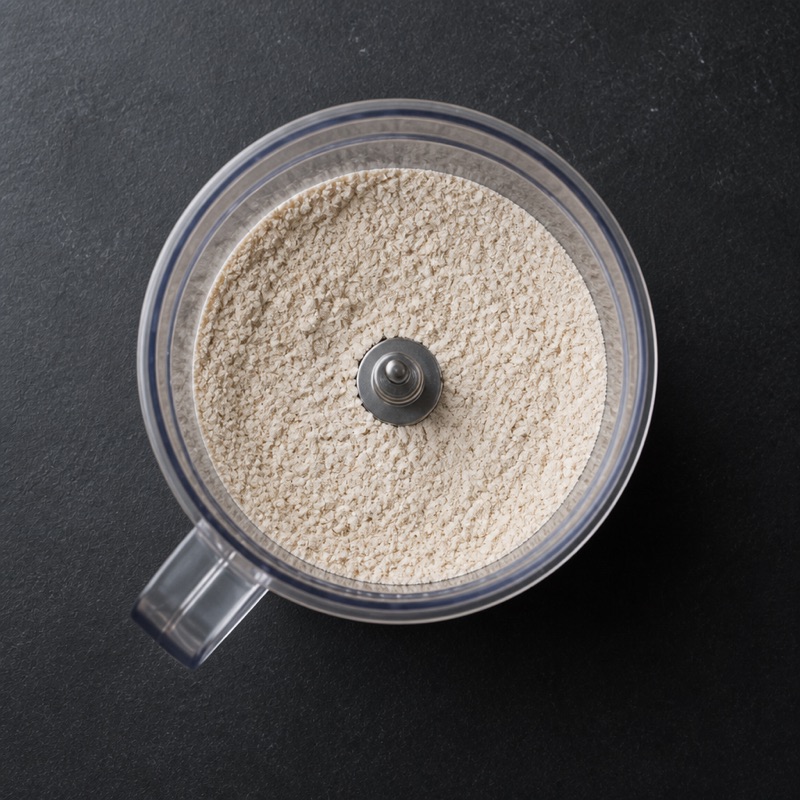 Step 1: Blend the oats to flour.