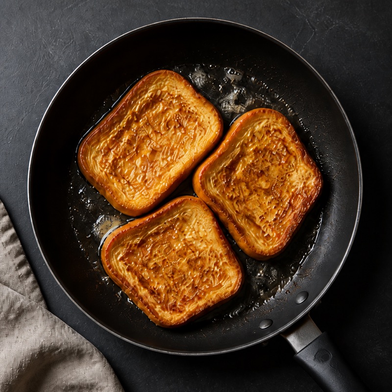 Step 3: Fry in butter until golden, 2 to 3 minutes per side.