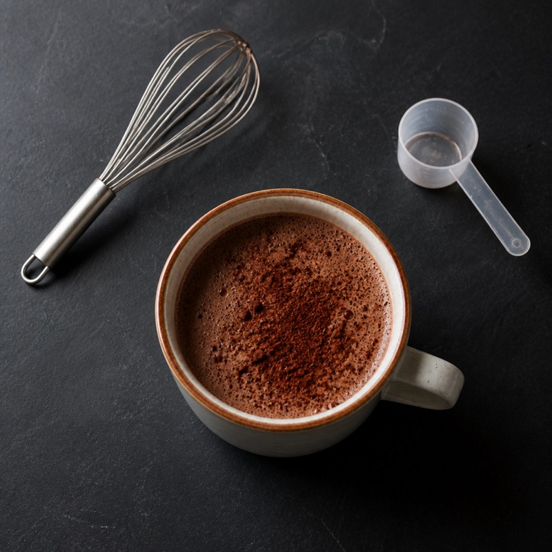 Step 3: Off the heat, whisk in the whey last so it doesn't clump.